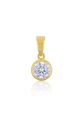 Anhänger Gelbgold 750 Zirkonia, 15x8mm Damen Gelbgold ONE SIZE
