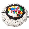 Play&Go - Spieltasche LAUNDRY - Textil - weiss/schwarz - 140/140 cm