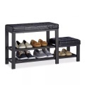 B2X - Bank mit Schuhablage und Hocker, 90cm