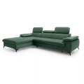 Ecksofa mit Schlaffunktion - Ecke links - Samt - Grün - SAMARA von Ecksofa mit Schlaffunktion - Ecke links - Samt - Grün - SAMARA von PASCAL MORABITO