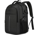 Großer Laptop-rucksack Laptop-tasche Für Die Schule Arbeit Mit Usb-ladeanschluss Wasserdicht Unisex Schwarz ONE SIZE
