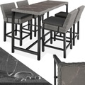Rattan Bartisch Lovas mit 4 Stühlen Latina Rattan Bartisch Lovas mit 4 Stühlen Latina