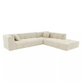 Großes Ecksofa - Ecke rechts - Cord - Beige - NAEMIA von Großes Ecksofa - Ecke rechts - Cord - Beige - NAEMIA von Maison Céphy