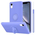 Hülle für Apple iPhone XR TPU Silikon mit Ring Liquid