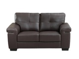 Vente-unique, Ledersofa 2Sitzer HAZEL Ledersofa 2Sitzer HAZEL