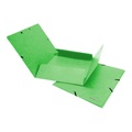 Gummibandmappe Biella, DIN A4, bis 200 Blatt, L 318 x B 242 x H 5 mm, Karton, hellgrün, 5 Stück