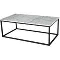 Sit Mobel - Couchtisch - Platte Weiss, Gestell Schwarz