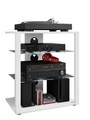 MID.YOU Tv-rack , Folas , Weiss , Holzwerkstoff , 60x70x41 cm , melaminharzbeschichtet,Nachbildung , Kabeldurchlass , 000657031604