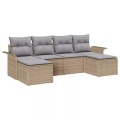 VidaXL - Garten-sofa poly-rattan, One Size, Beige
