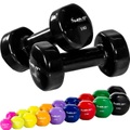 Movit, Profi Vinyl Hanteln 2er Set Unisex Schwarz 5 kg