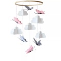 Activity-board, Activity-board - Mobiles Baby-Windspiel, mobile Babybett-Glocke Holz, One Size, Multicolor