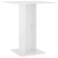 vidaXL Bistrotisch Hochglanz-Weiß 60×60×75 cm Spanplatte