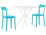 Bistro Set aus Kunststoff Modern SERSALECAMOGLI Bistro Set aus Kunststoff Modern SERSALECAMOGLI