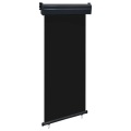 vidaXL Balkon-Seitenmarkise 80 × 250 cm Schwarz