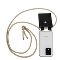 Handy Kette für Samsung Galaxy S20 ULTRA Silikon mit Silbernen Ringen