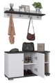 2-tlg. Holz Sitzbank Schuhschrank Schuhregal Garderobe Dielenmöbel Gados L 2-tlg. Holz Sitzbank Schuhschrank Schuhregal Garderobe Dielenmöbel Gados L