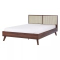Bett mit Lattenrost aus Faserplatte Boho MONPAZIER Bett mit Lattenrost aus Faserplatte Boho MONPAZIER