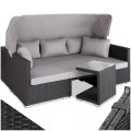 Rattan Lounge mit Aluminiumgestell San Marino Rattan Lounge mit Aluminiumgestell San Marino
