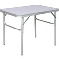TecTake, Camping Klapptisch Aus Aluminium 75x55x60cm Unisex Grau 60 cm