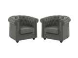 Vente-unique, Ledersessel 2erSet CHESTERFIELD Büffelleder Ledersessel 2erSet CHESTERFIELD Büffelleder