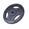 Gorilla sports, Hantelscheibe Guss Gripper Unisex Schwarz 15 kg