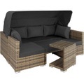 Rattan Lounge mit Aluminiumgestell San Marino Rattan Lounge mit Aluminiumgestell San Marino