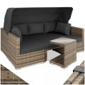 Rattan Lounge mit Aluminiumgestell San Marino Rattan Lounge mit Aluminiumgestell San Marino