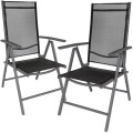 2 Aluminium Gartenstühle Unisex Anthrazit
