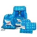 Funki Schulthek-Set Flexy-Bag Big Shark