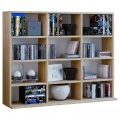 Holz CD DVD Standregal Bücherregal Medienregal Raumteiler Deko Regal Megosa L Holz CD DVD Standregal Bücherregal Medienregal Raumteiler Deko Regal Megosa L