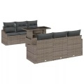 VidaXL - Garten-sofa-set poly-rattan, One Size, Grau