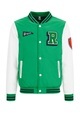 WE Fashion, Jungen-bomberjacke Mit Stickereien Jungen Grün 122/128