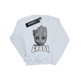 Guardians Of The Galaxy Groot Face Sweatshirt Unisex Weiss 152-158