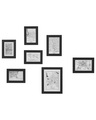 Beliani, Fotorahmen Aus Mdf-platte Retro Denkoro Unisex Charcoal Black ONE SIZE