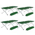 4 Feldbetten Aus Aluminium Unisex Grün ONE SIZE