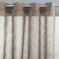 Vorhang Nyong Mit Ösen Unisex Beige 140x180 cm