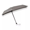 Senz - Micro Foldable Storm Regenschirm, Silk Grau, One Size, Braun