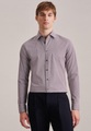 Seidensticker, Business Hemd Slim Fit Extra Langer Arm Karo Unisex Rot Bunt 42