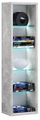 MID.YOU Standregal 21/77/20 cm , Rasato L , Glas , 4 Fächer , 21x77x20 cm , melaminharzbeschichtet,Nachbildung , 000657018205