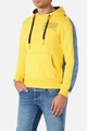 BOXEUR DES RUES, Kapuzenpullover Mixed Fabric Hoodie Unisex Gelb Bunt L