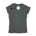 Slytherin Serpent Crest Baumwolltshirt Damen Charcoal Black S
