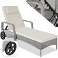 TecTake, Rattan Sonnenliege Cassis Rattan Sonnenliege Cassis