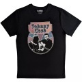 Walking Guitar & Front On Tshirt Damen Schwarz S