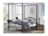 Vente-unique, Metallbett Himmelbett LEYNA Metallbett Himmelbett LEYNA