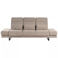 Beliani - 3 Sitzer Sofa aus Stoff Modern IKAST, One Size, Taupe
