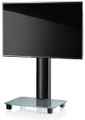 Universal TV VESA Standfuß Ständer Fernseh Rack Alu Glas rollbar Rollen Tosal Universal TV VESA Standfuß Ständer Fernseh Rack Alu Glas rollbar Rollen Tosal