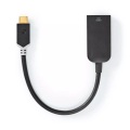 USB-C? Adapter | USB 3.2 Gen 1 | USB-C? Stecker | HDMI? Buchse | 4K@60Hz | 0,20 m | Rund | Vergoldet | PVC | Anthrazit | Fensterbox mit Euroschloss