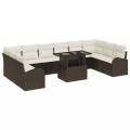 VidaXL - Modulares sofa poly-rattan, One Size, Braun