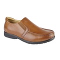 Roamers, Leder Xxx Extra Weit Schuhe Unisex Tan 42