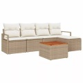 VidaXL - Garten-sofa poly-rattan, One Size, Beige
